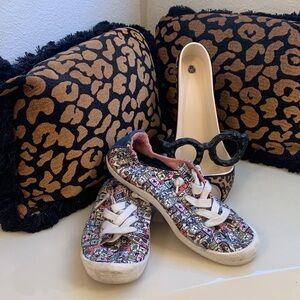 Skechers Floral Textile Sneakers